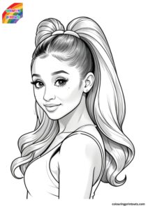 Ariana Grande Coloring Pages Free Printables