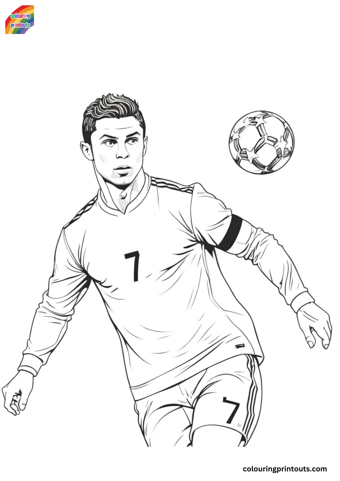 Ronaldo Colouring Sheets Free Pdf Printables