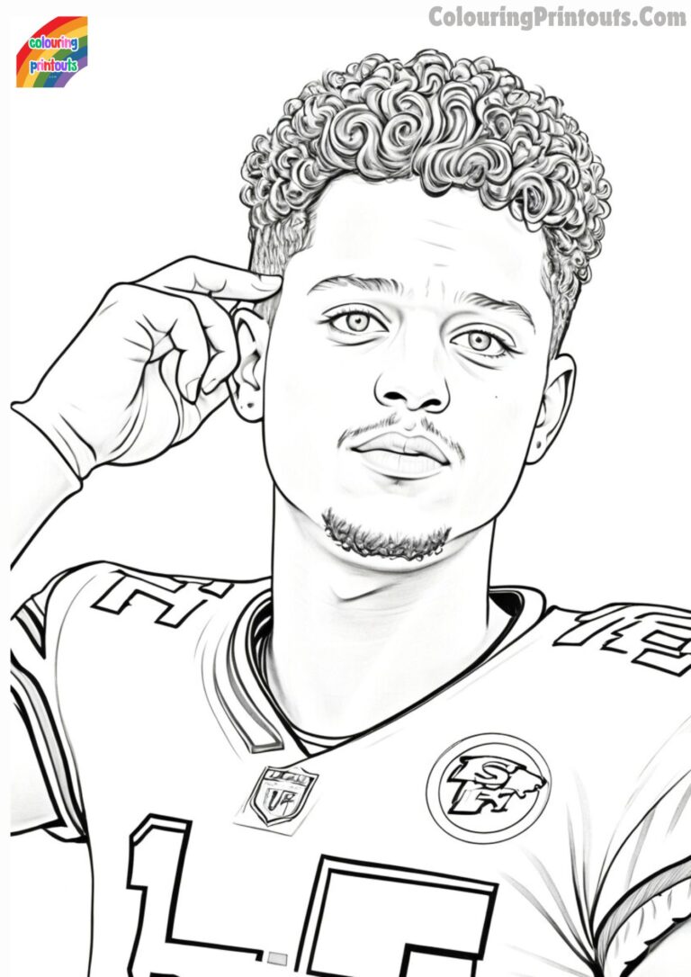 10 Patrick Mahomes Coloring Pages Free Printables