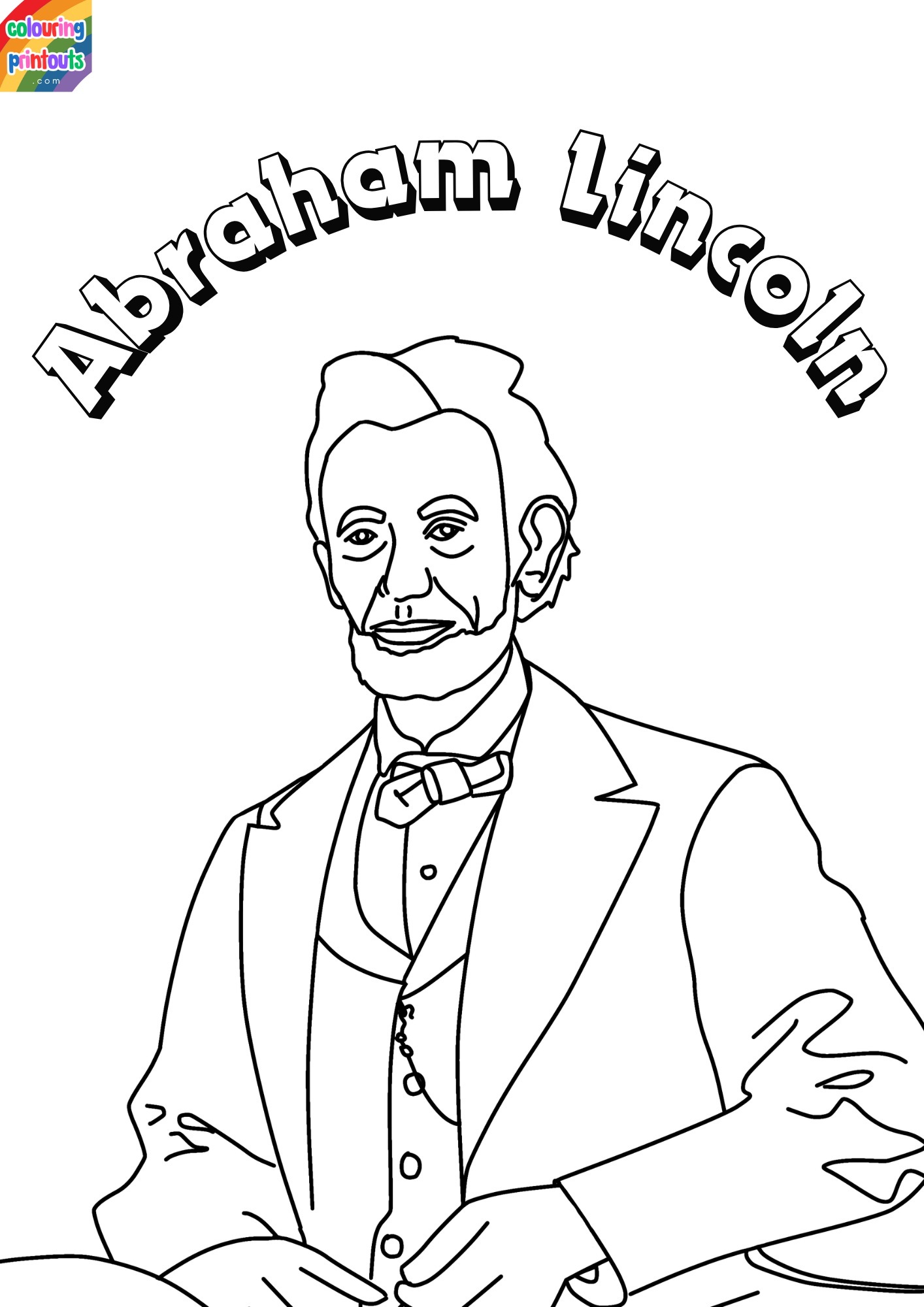 Abraham Lincoln Coloring Pages
