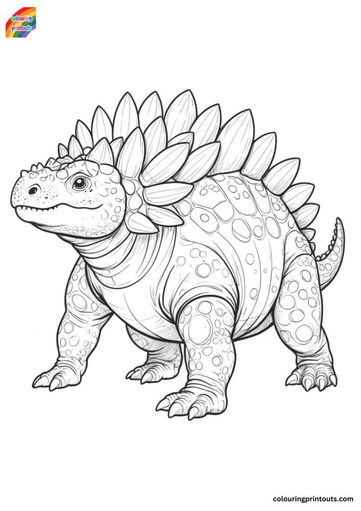 Ankylosaurus Dinosaur Coloring Pages