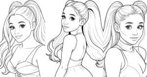 Ariana Grande Coloring Pages (Free Printables)