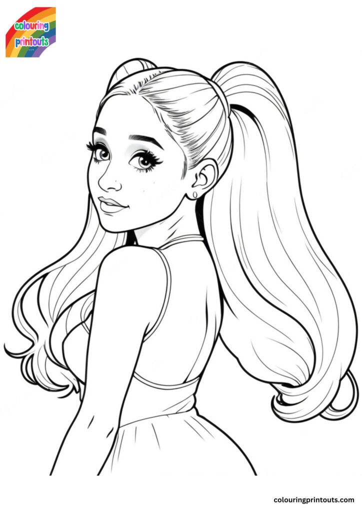 Ariana Grande Coloring Pages (Free Printables)