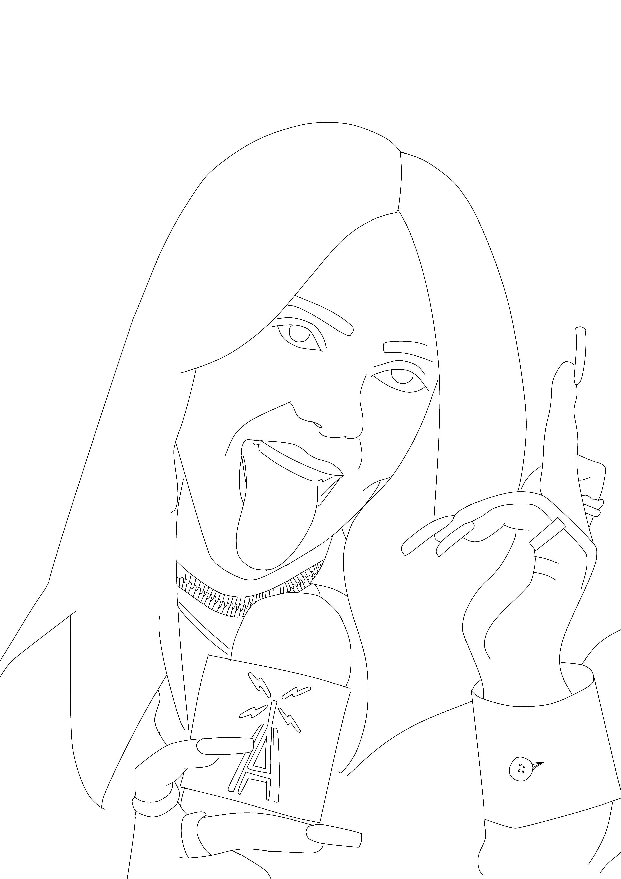 Billie Eilish Coloring Pages