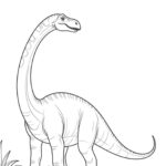 Brachiosaurus pictures to color