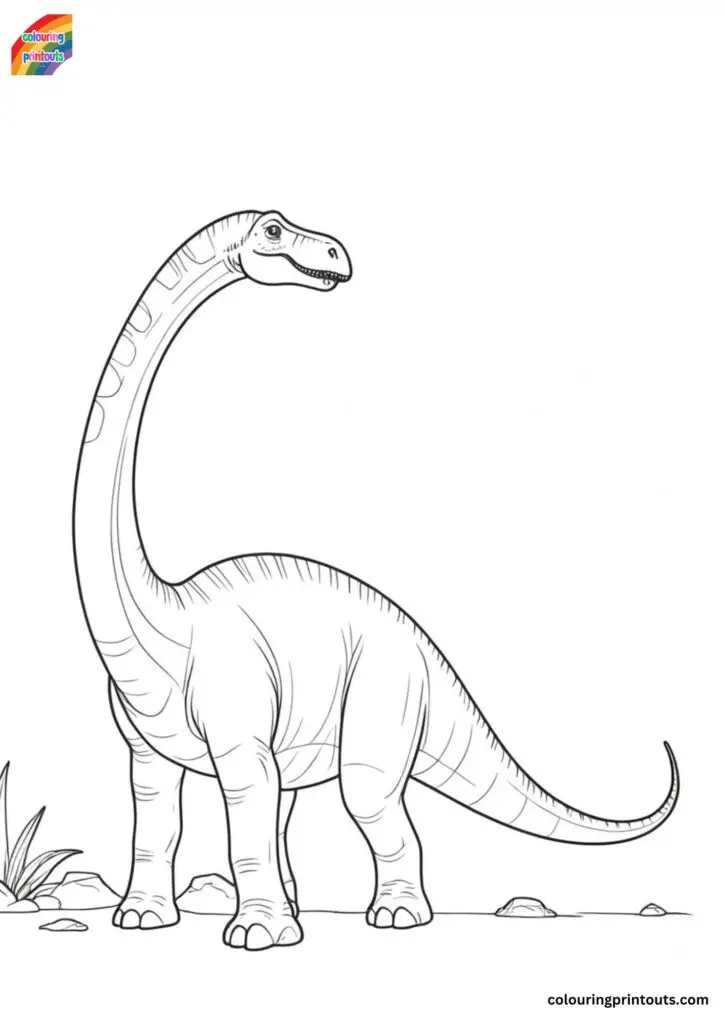 Brachiosaurus pictures to color