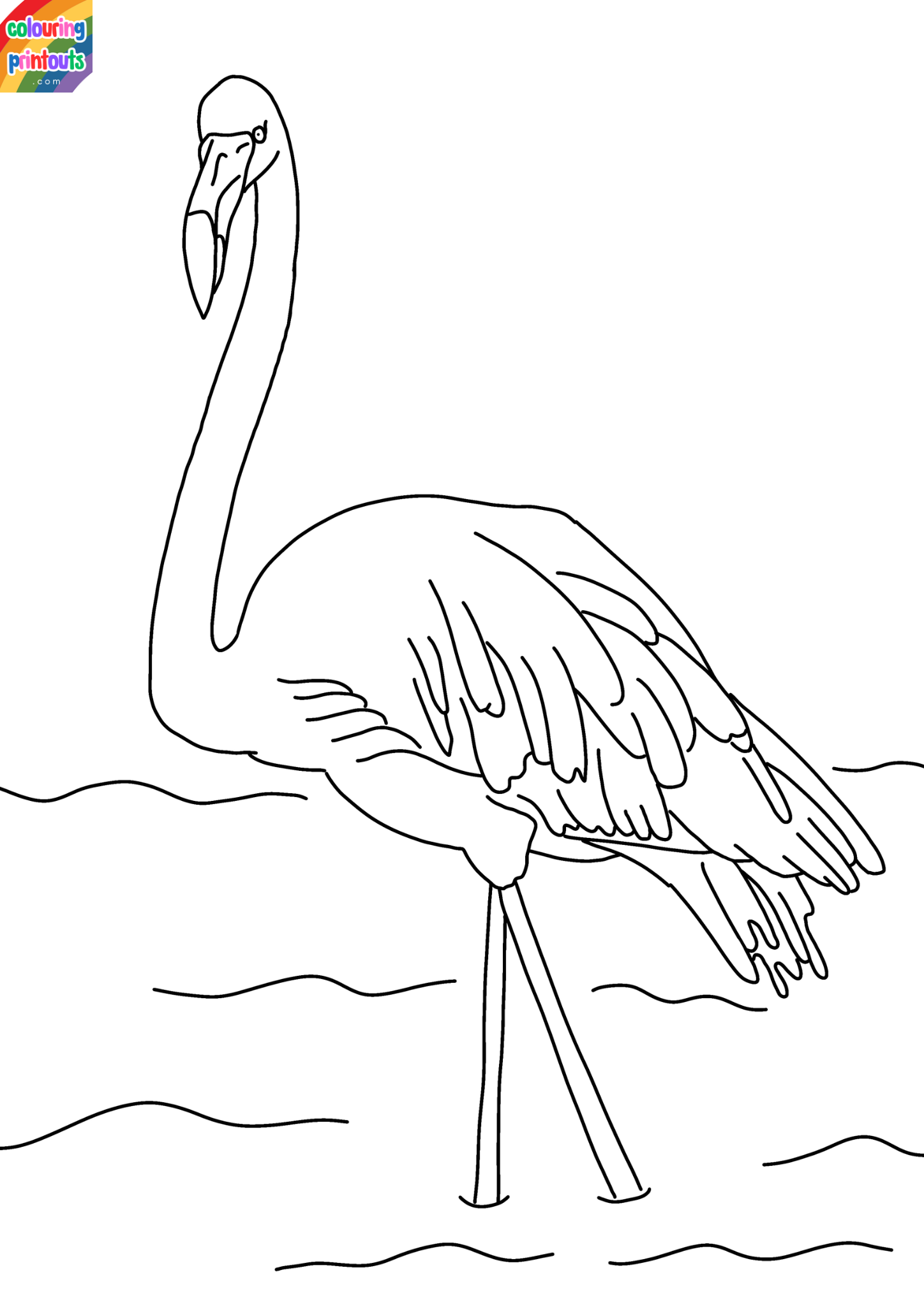 Coloring Pages Of Flamingos
