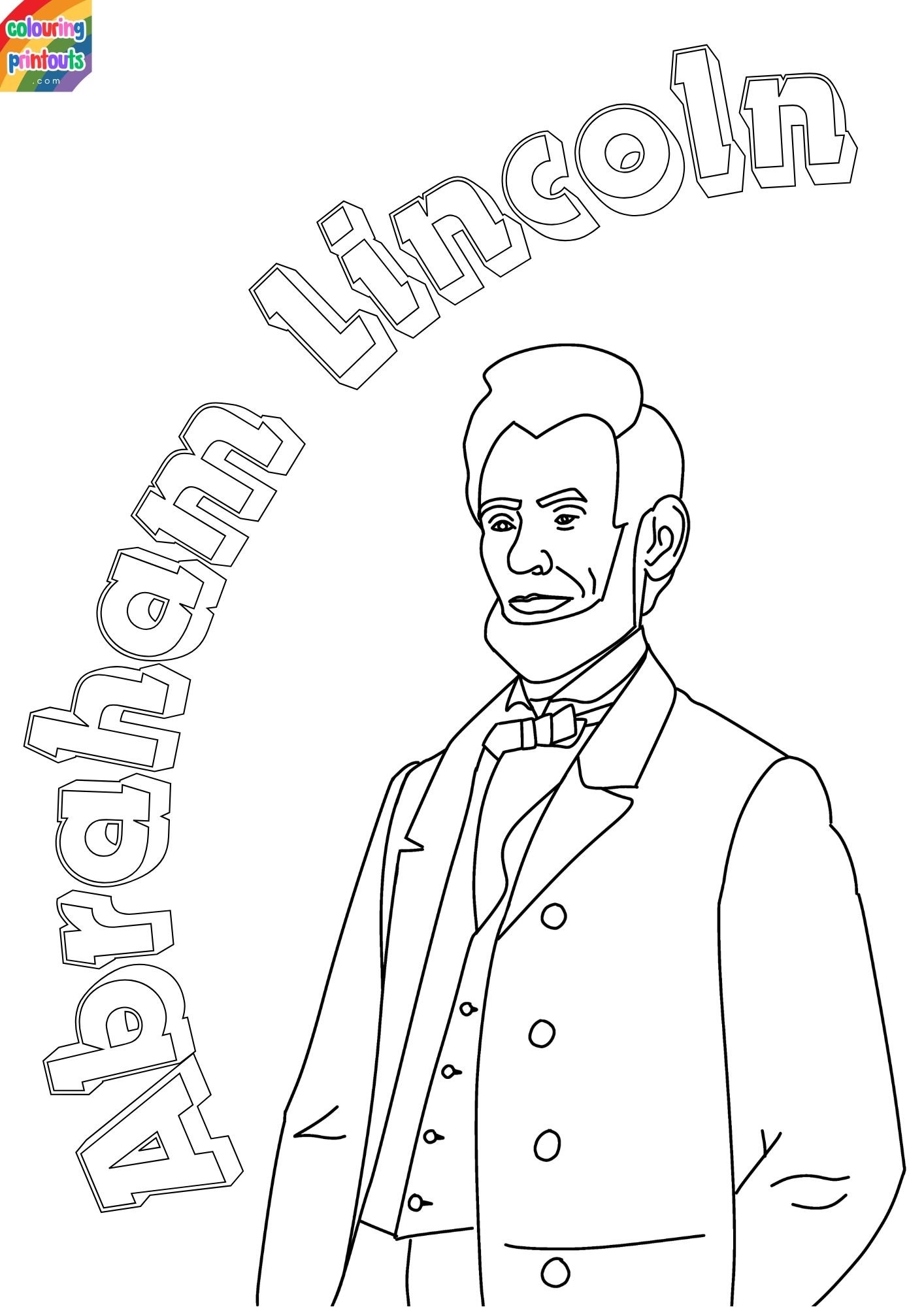 Free Coloring Pages Abraham Lincoln