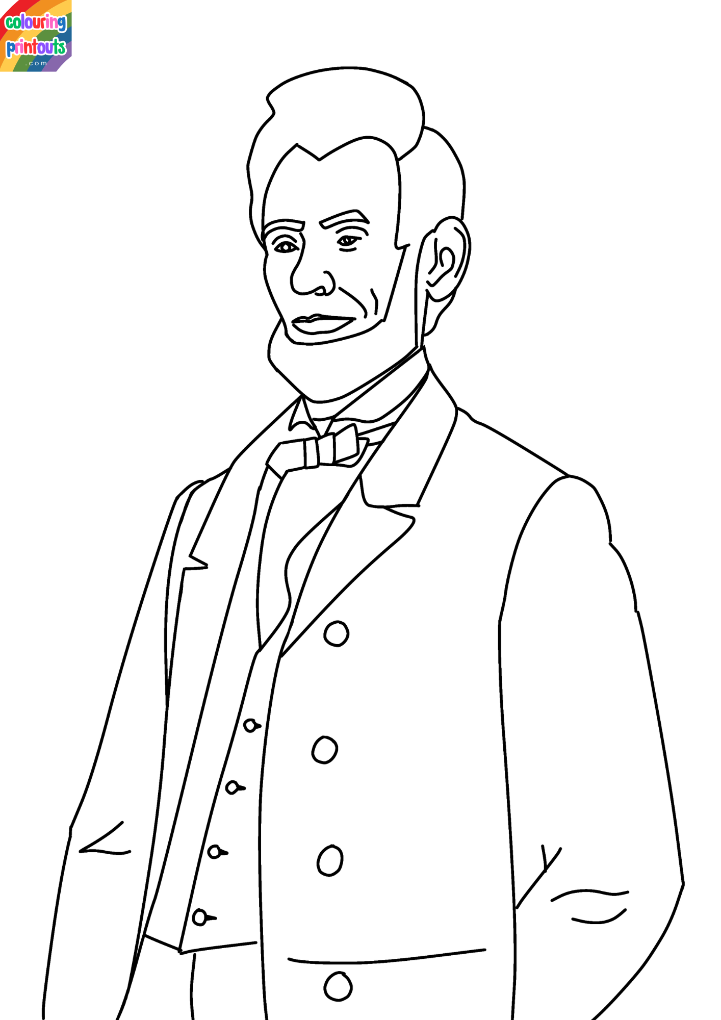 Free Coloring Pages Abraham Lincoln