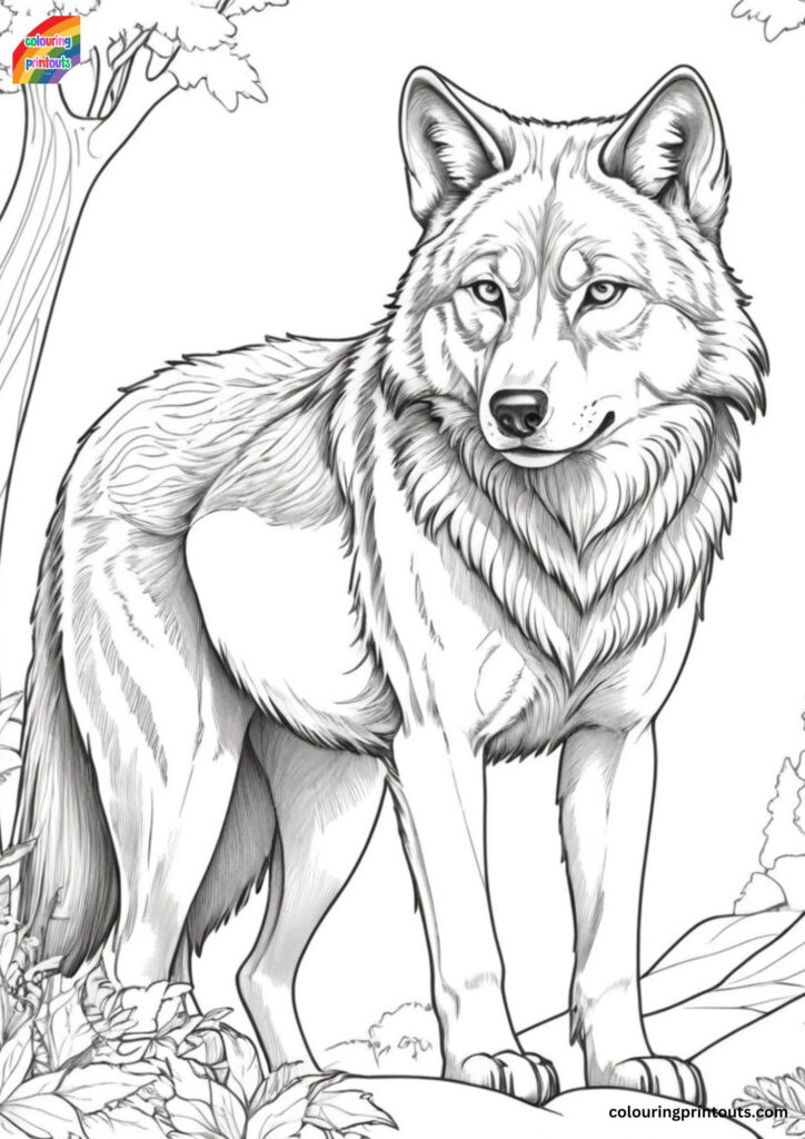 Free Printable Coloring Pages Of Wolves