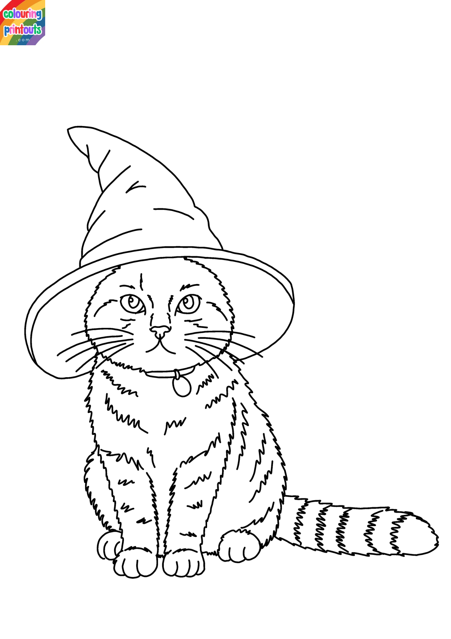Halloween cat coloring pages (1)