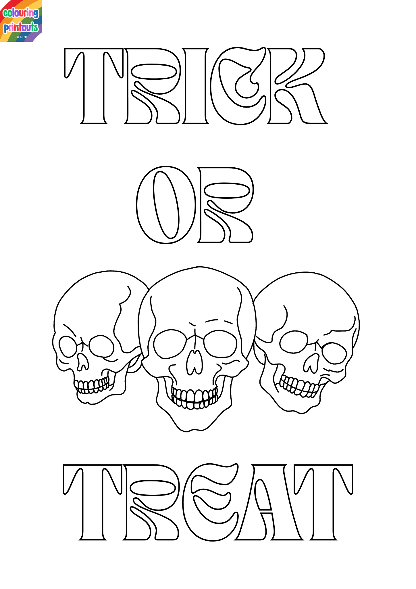 Halloween coloring pages skull (1)