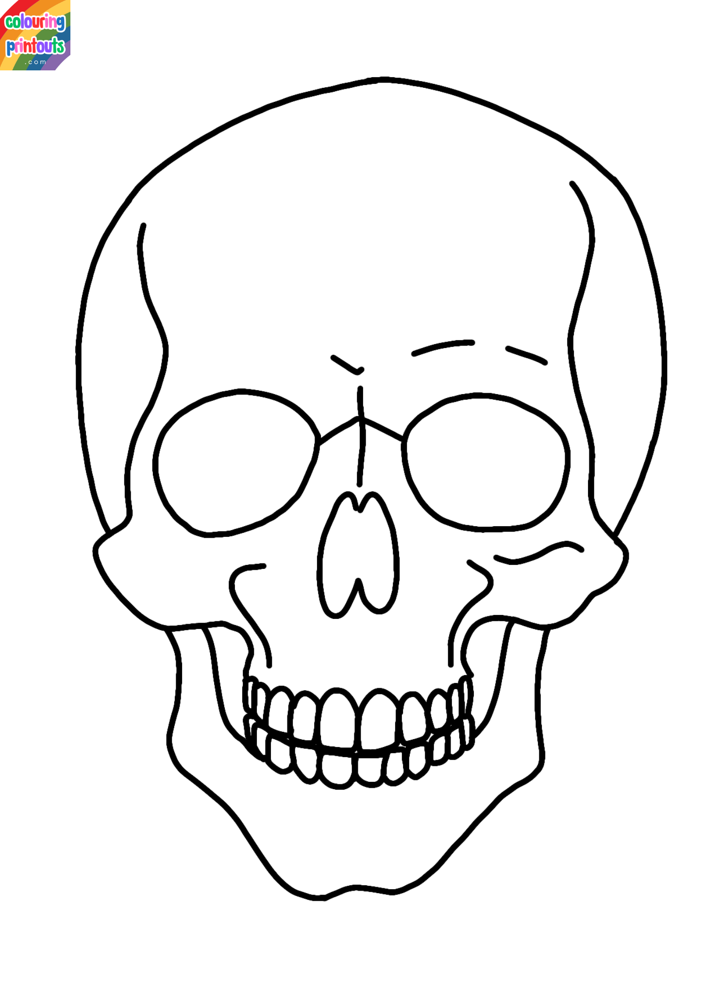 Halloween coloring pages skull (3)