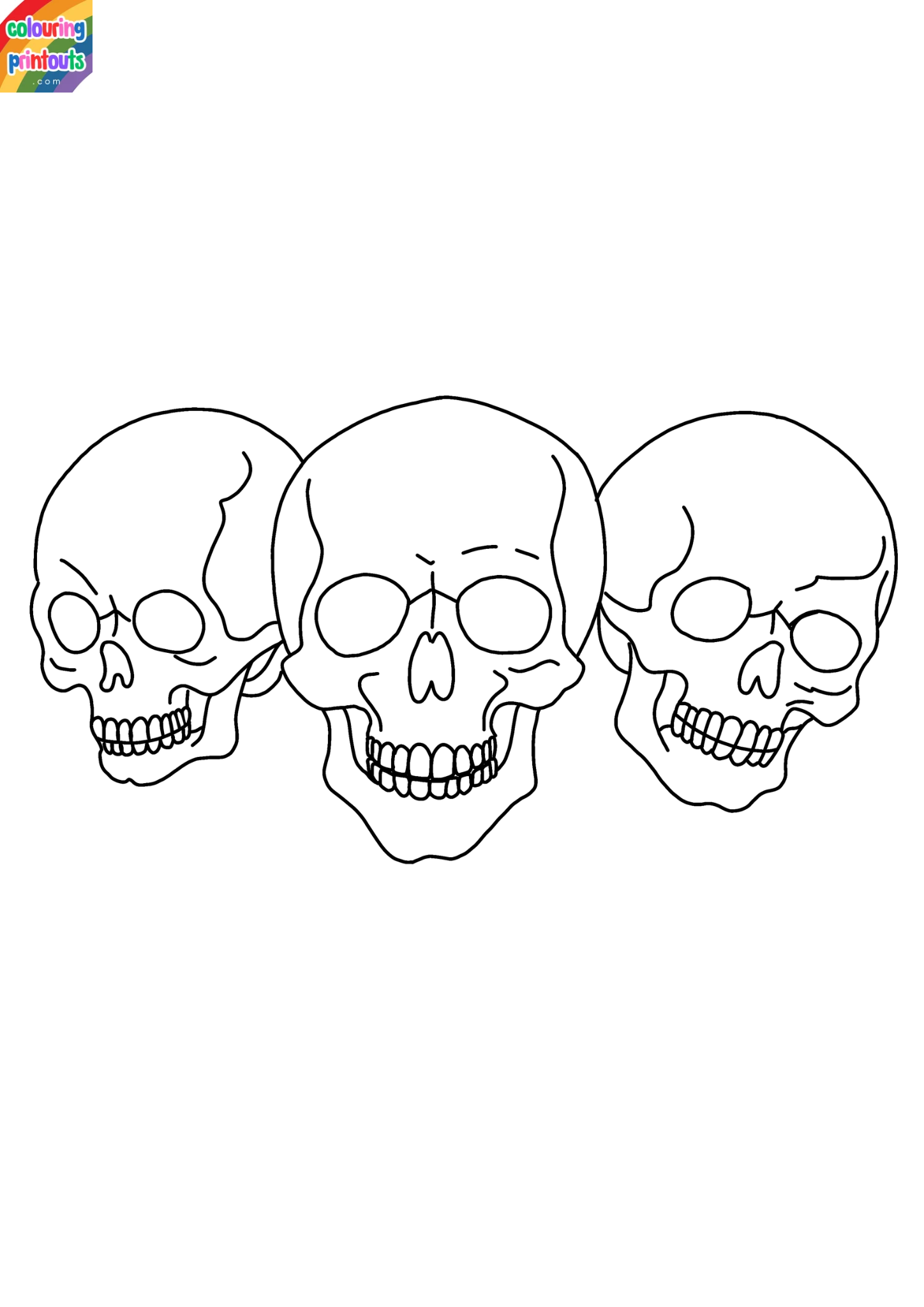 Halloween coloring pages skull (4)