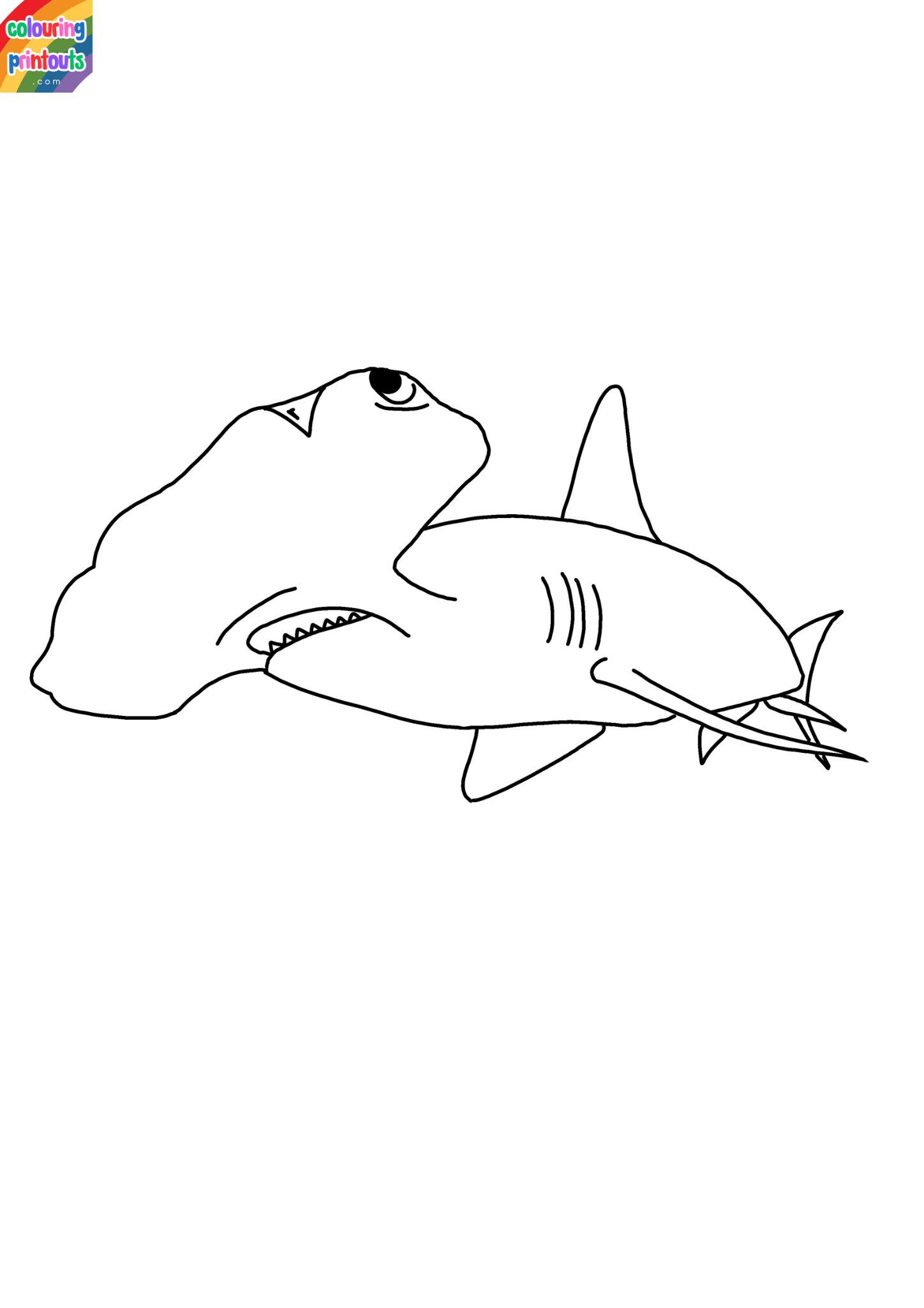Hammerhead Shark Pictures To Color