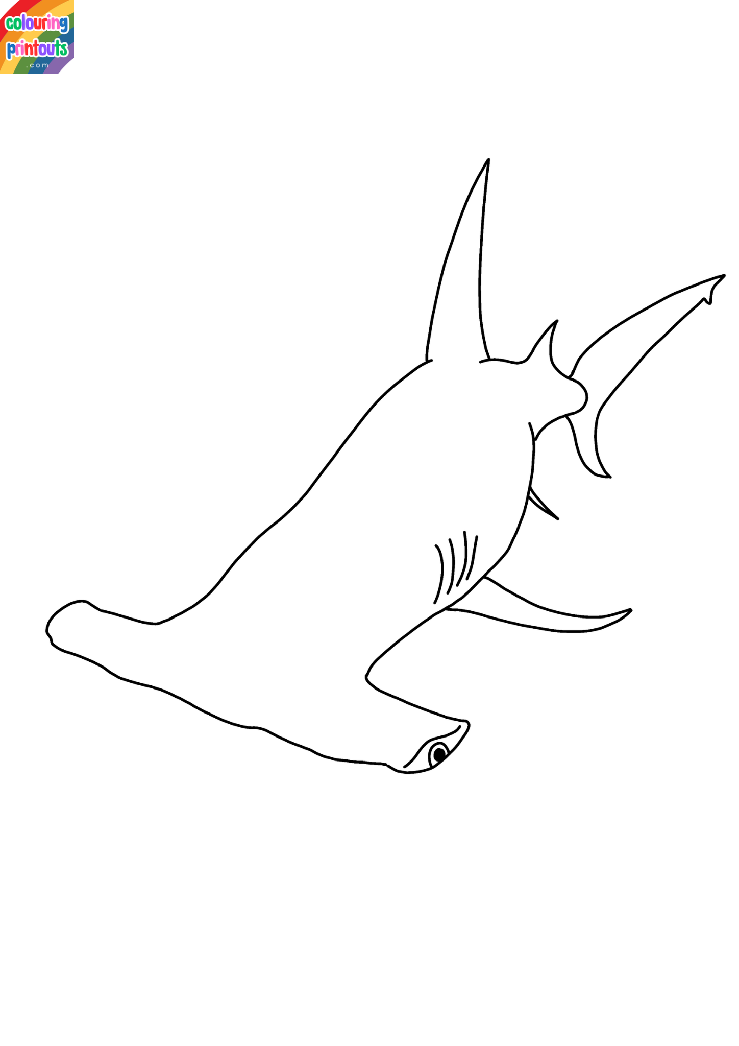Hammerhead Shark Pictures To Color