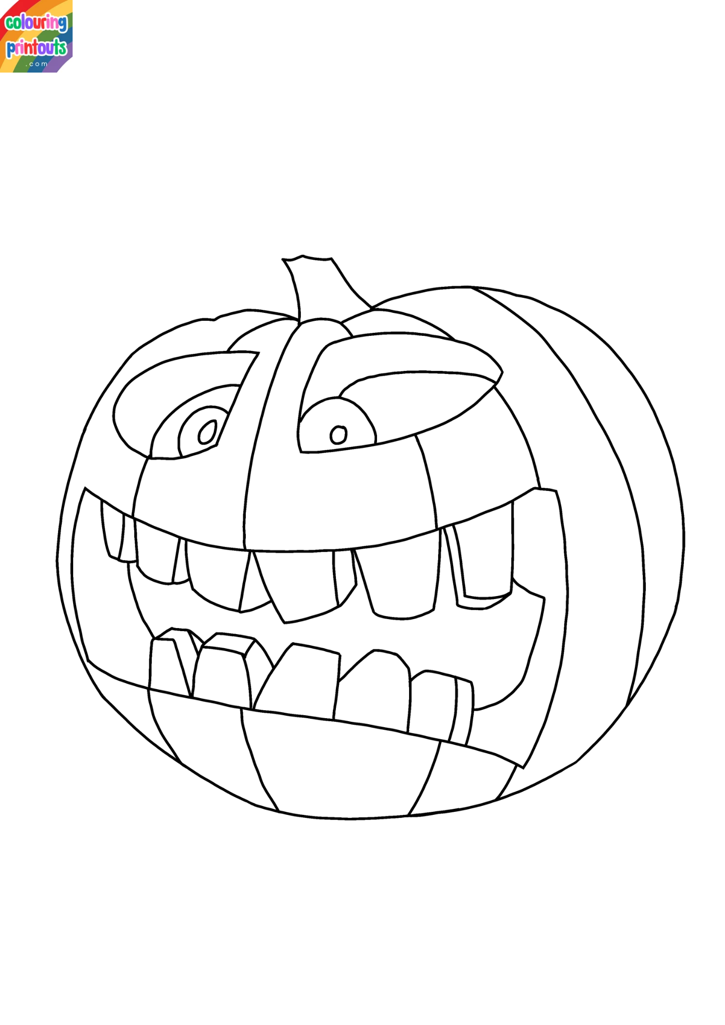 Jack o lantern coloring sheets (1)