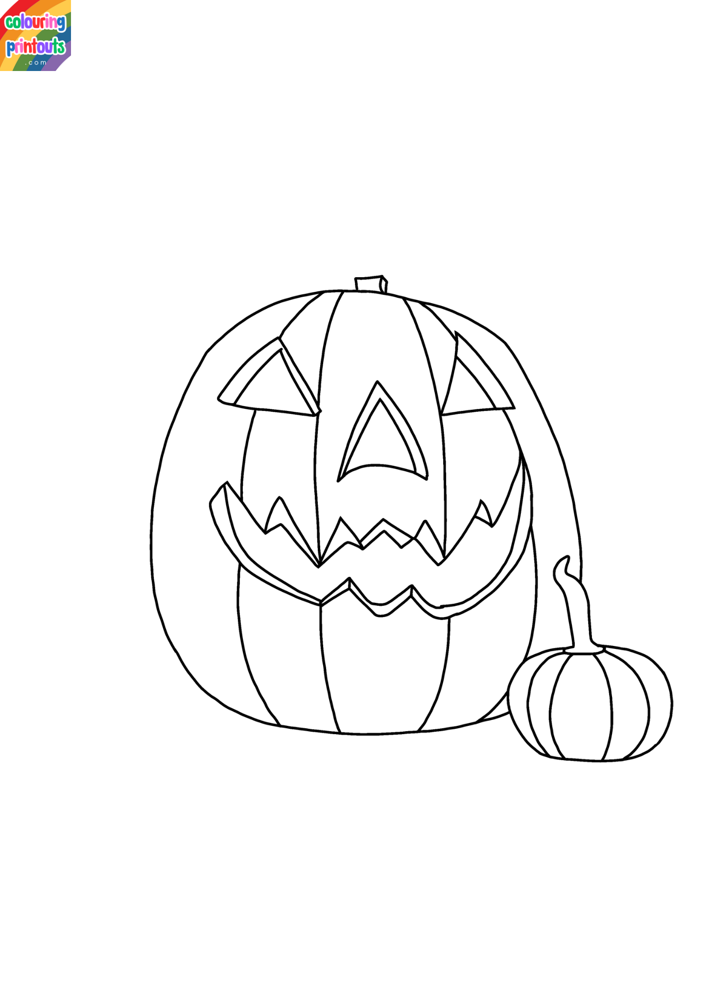 Jack o lantern coloring sheets (2)