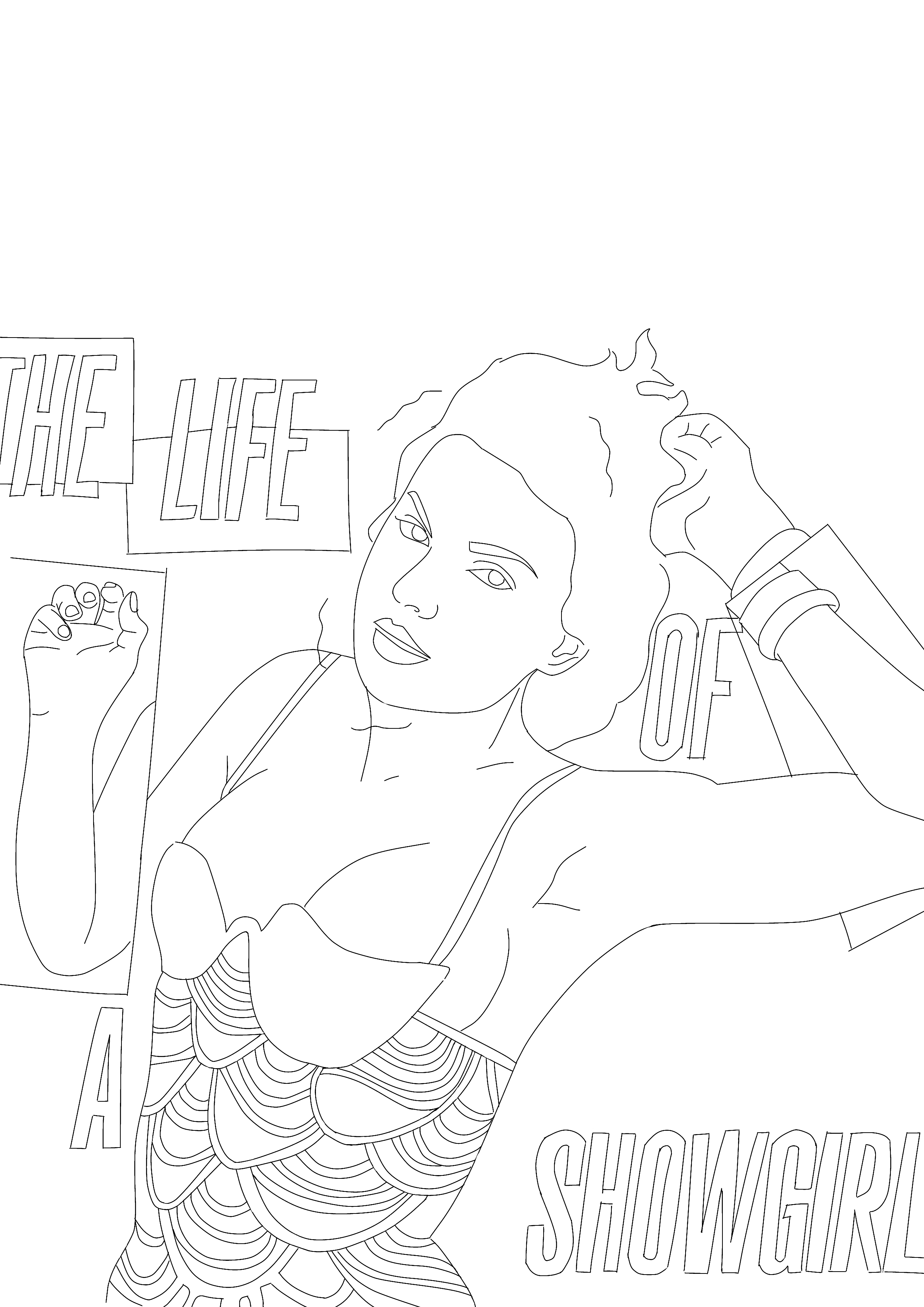 The Life of a Showgirl Coloring Pages - Taylor Swift