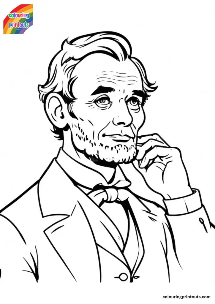 abraham lincoln coloring pages