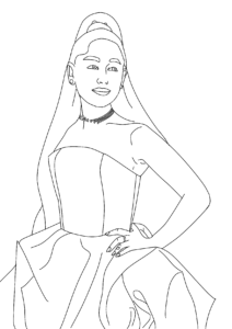 Ariana Grande Coloring Pages (Free Printables)