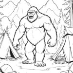 big foot coloring sheet