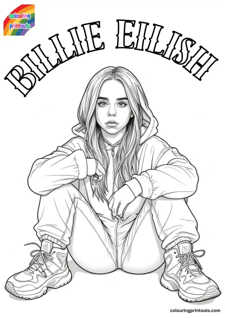 billie eilish colouring book