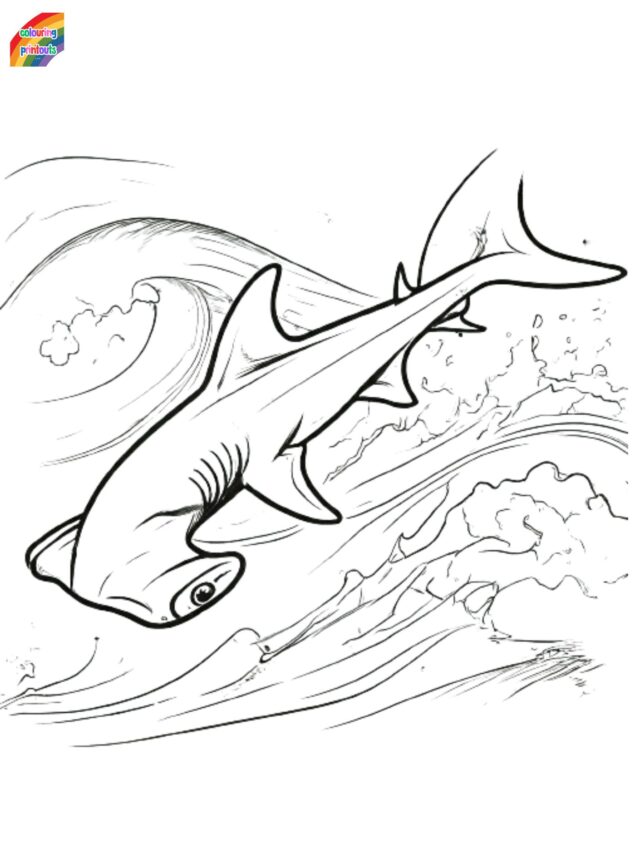 Hammer Head Shark Coloring Pages