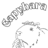 cute capybara coloring pages