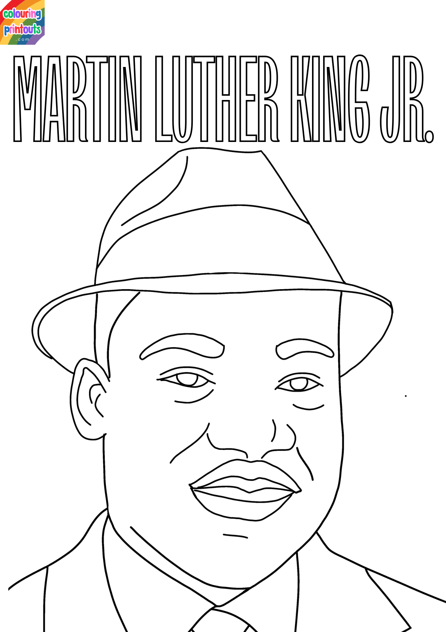 free printable coloring pages martin luther king jr
