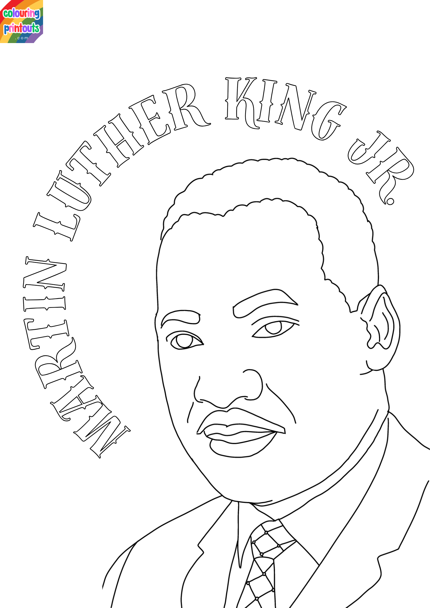 martin luther king day coloring pages