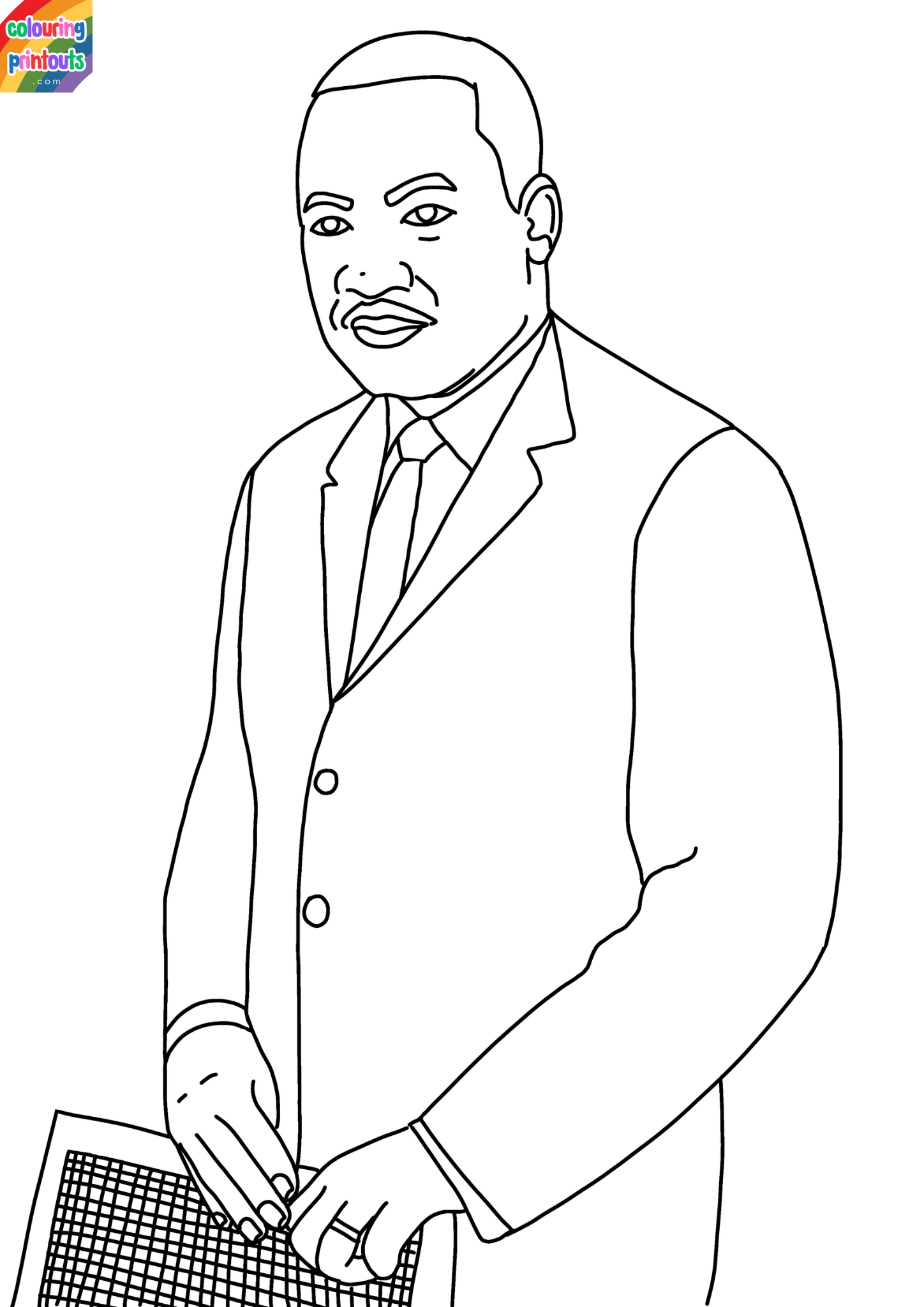 mlk coloring sheet