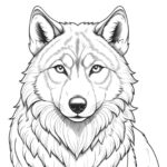 printable wolf pictures to color