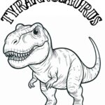 t rex coloring picture