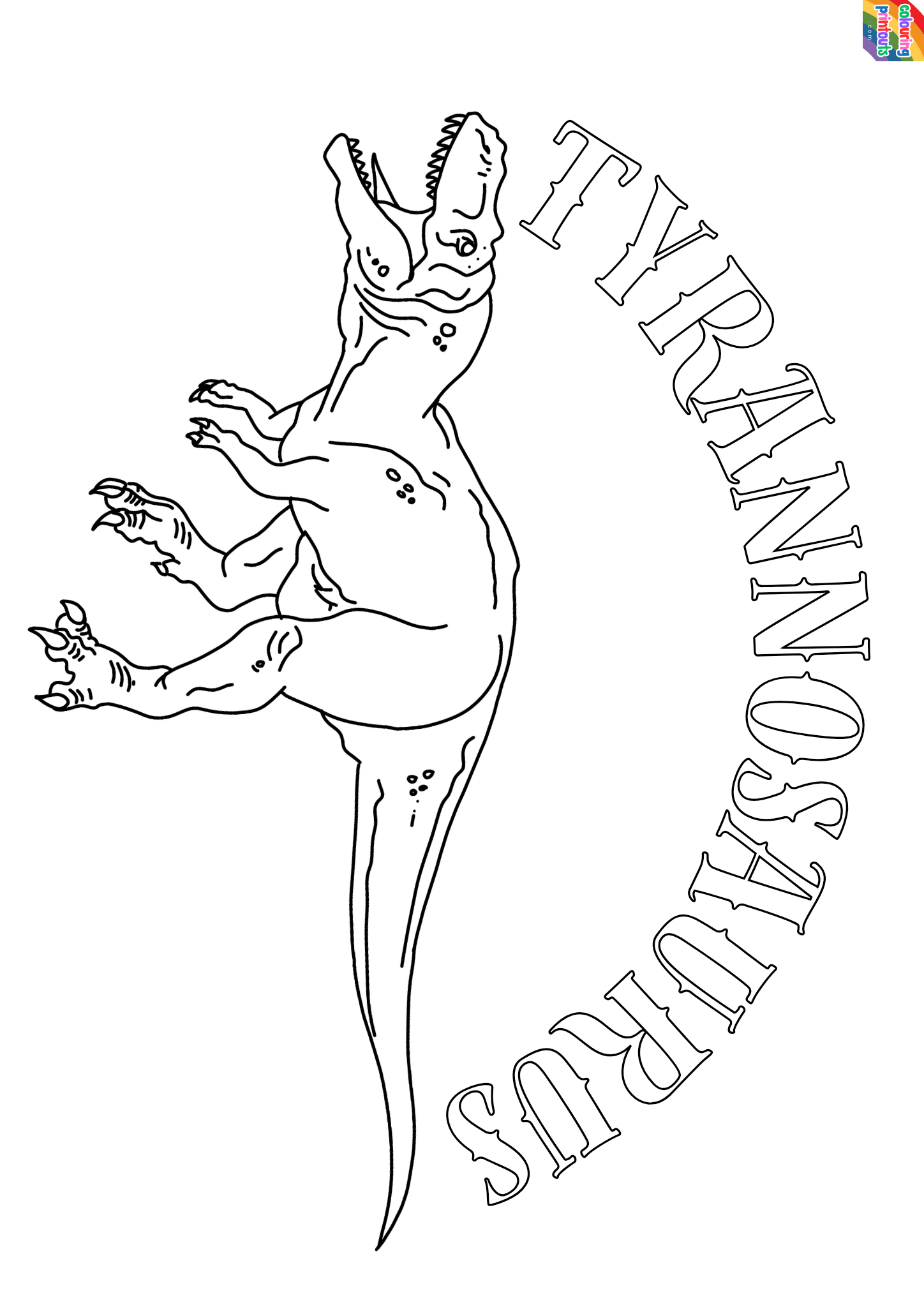 t rex coloring sheet