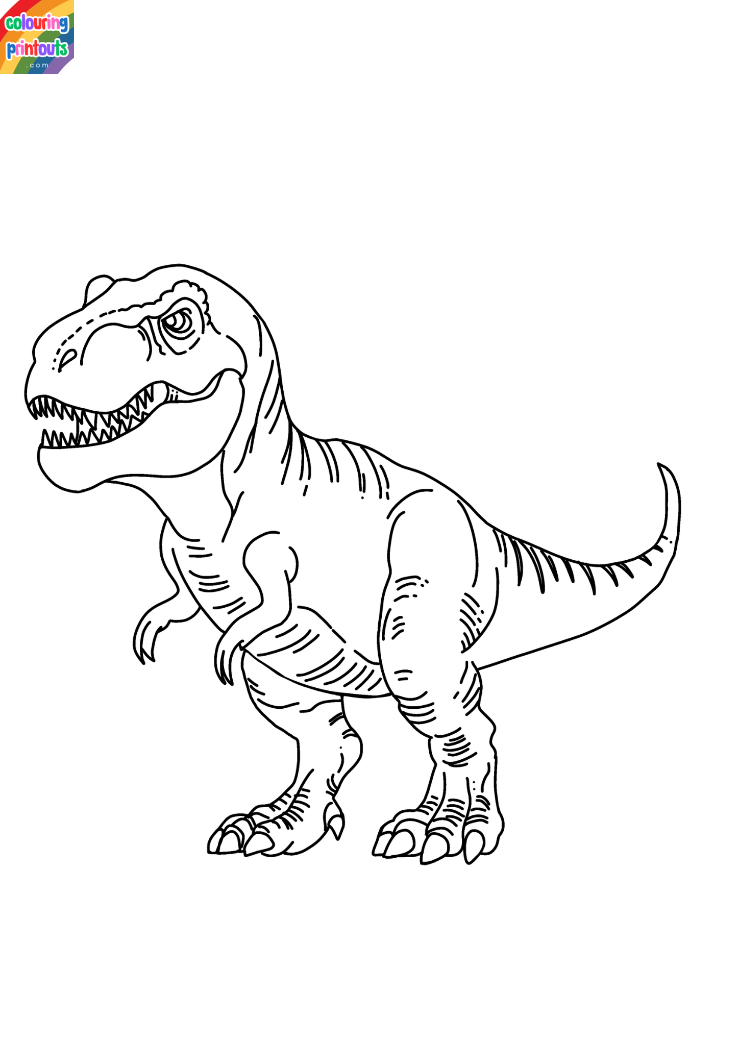 tyrannosaurus rex coloring page