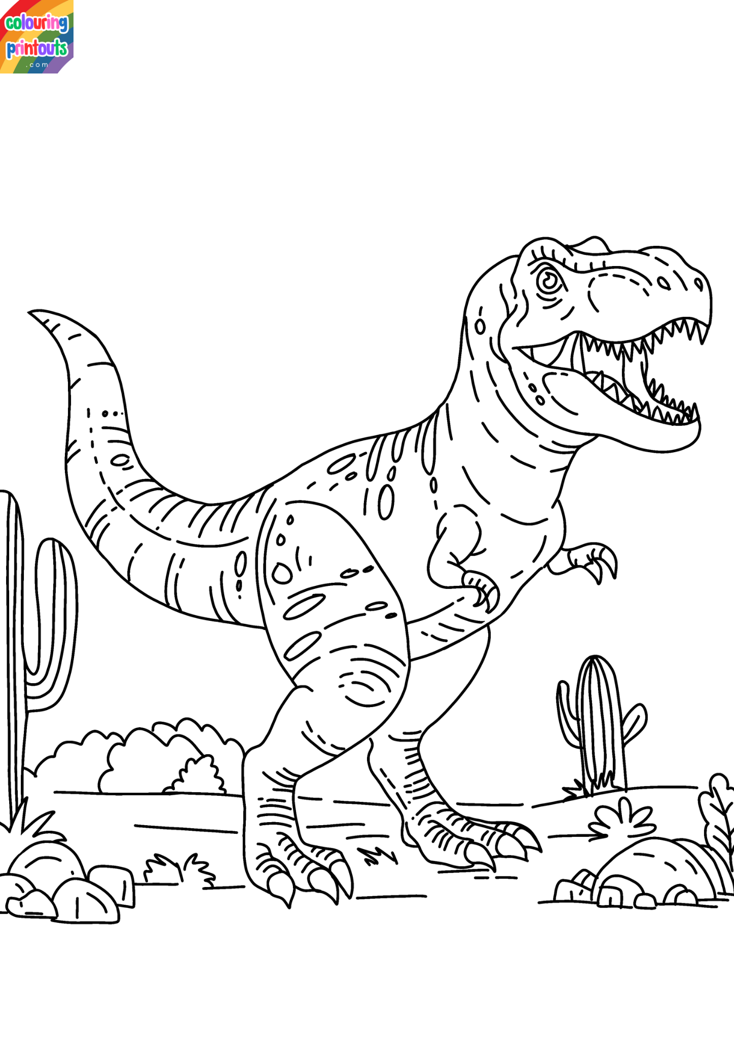 tyrannosaurus rex coloring page