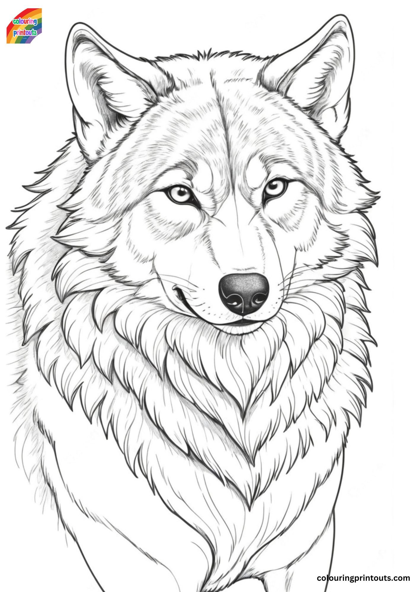 Free Printable Wolves Coloring Pages