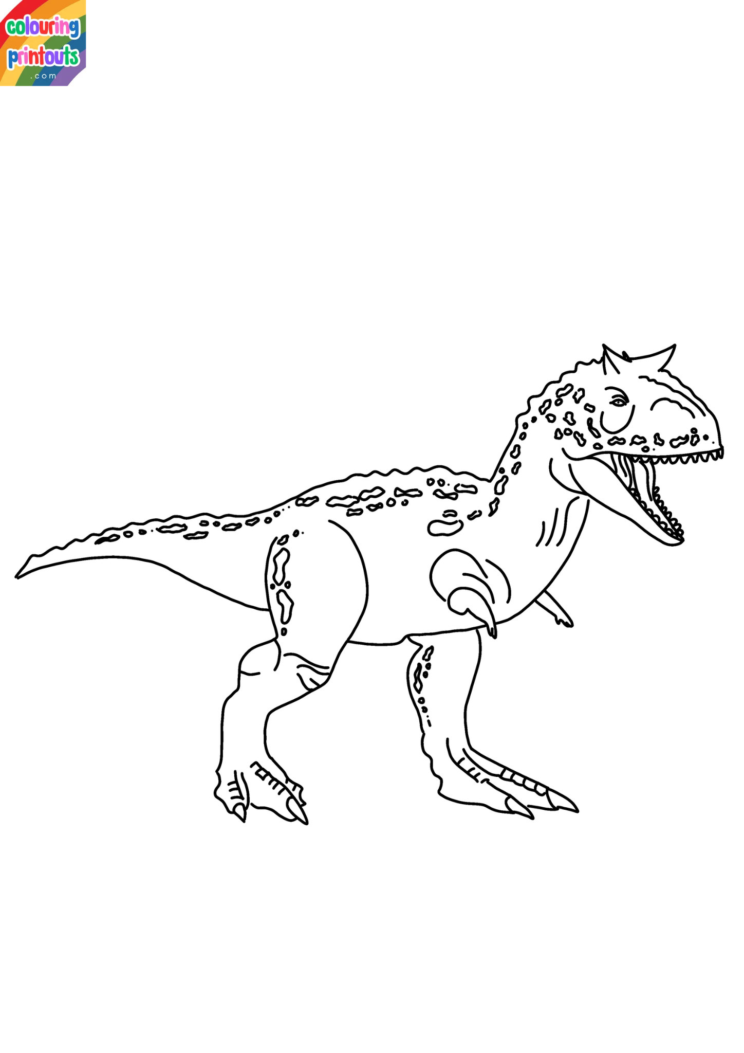 Carnotaurus Coloring Page (1)