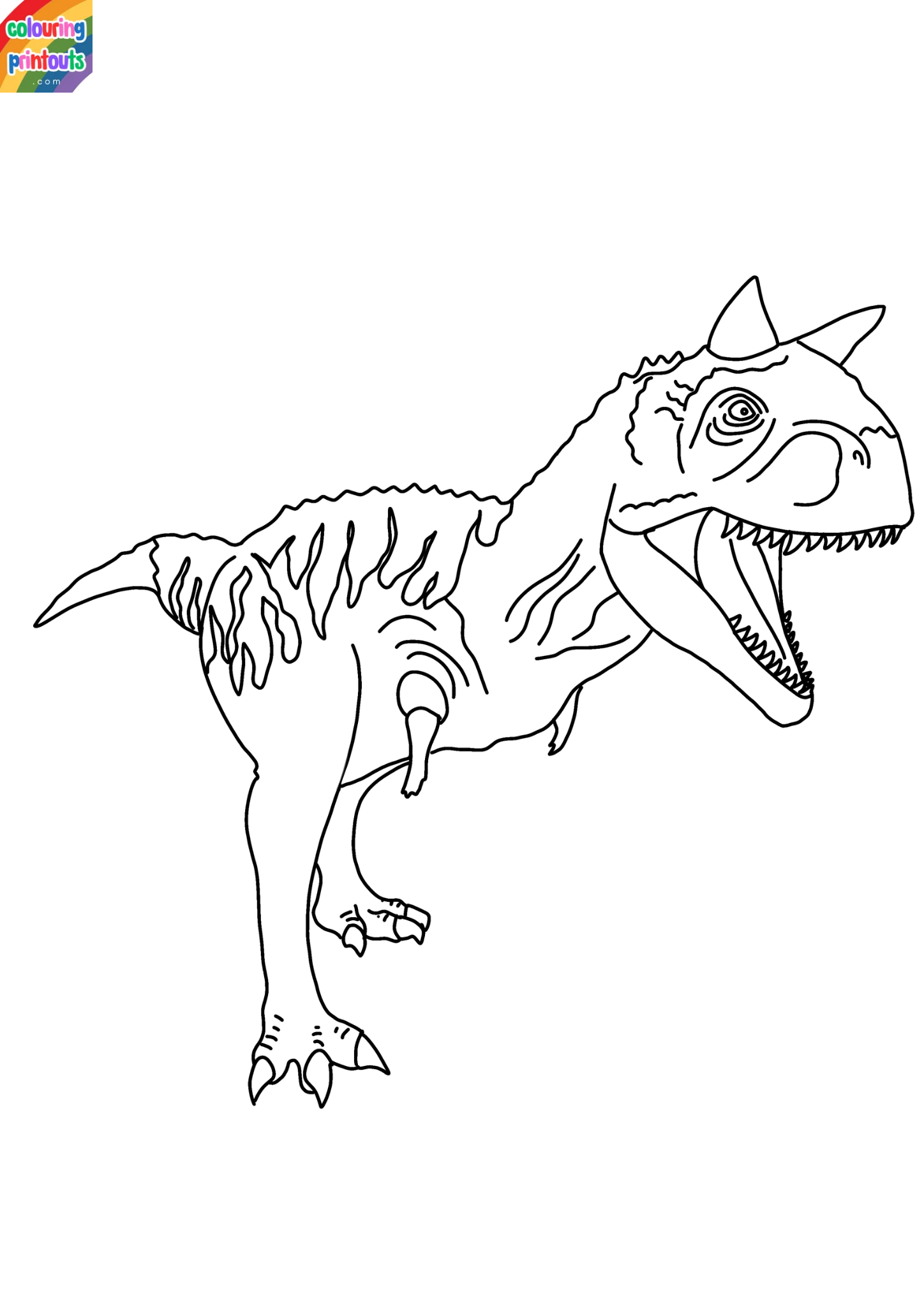 Carnotaurus Coloring Page 