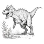 Carnotaurus dinosaur coloring pages