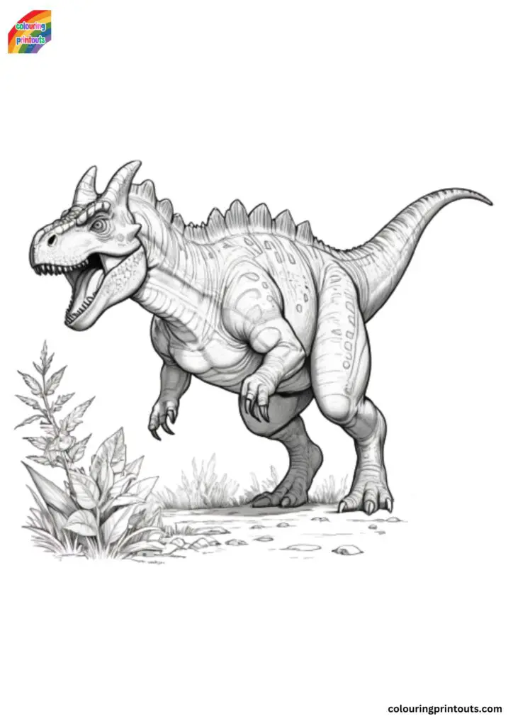 Carnotaurus dinosaur coloring pages