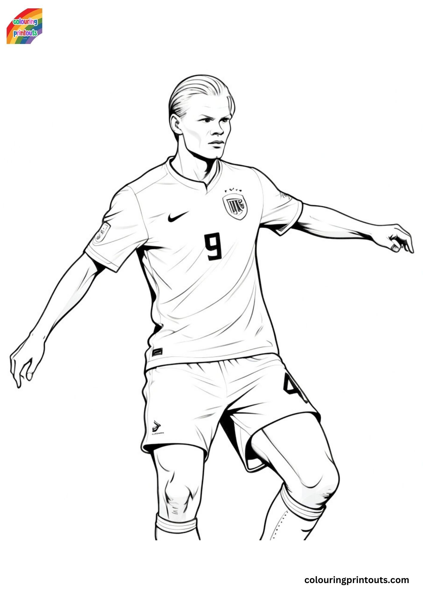 Haaland Coloring Pages Haaland Coloring Pages