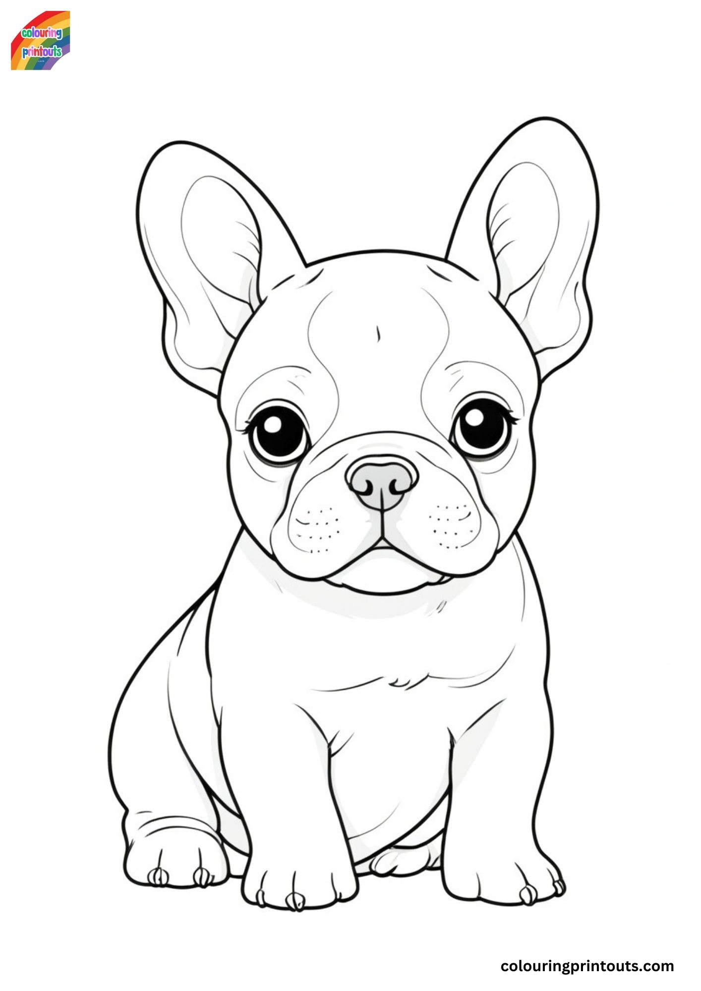 French Bulldog Coloring Sheets