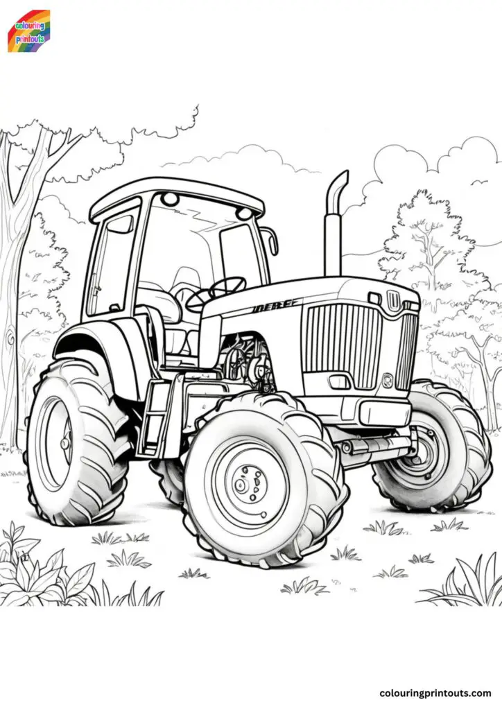 John deere pictures to colour