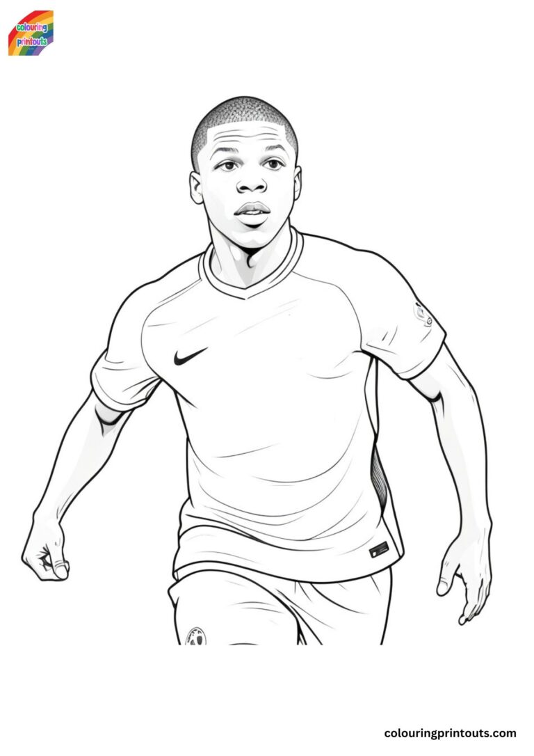 10+ Mbappe Coloring Pages (FREE DOWNLOAD)