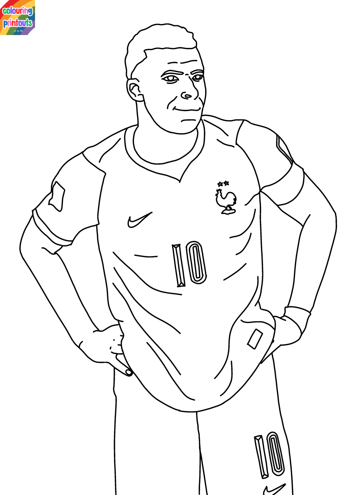 Mbappe Coloring Pages 