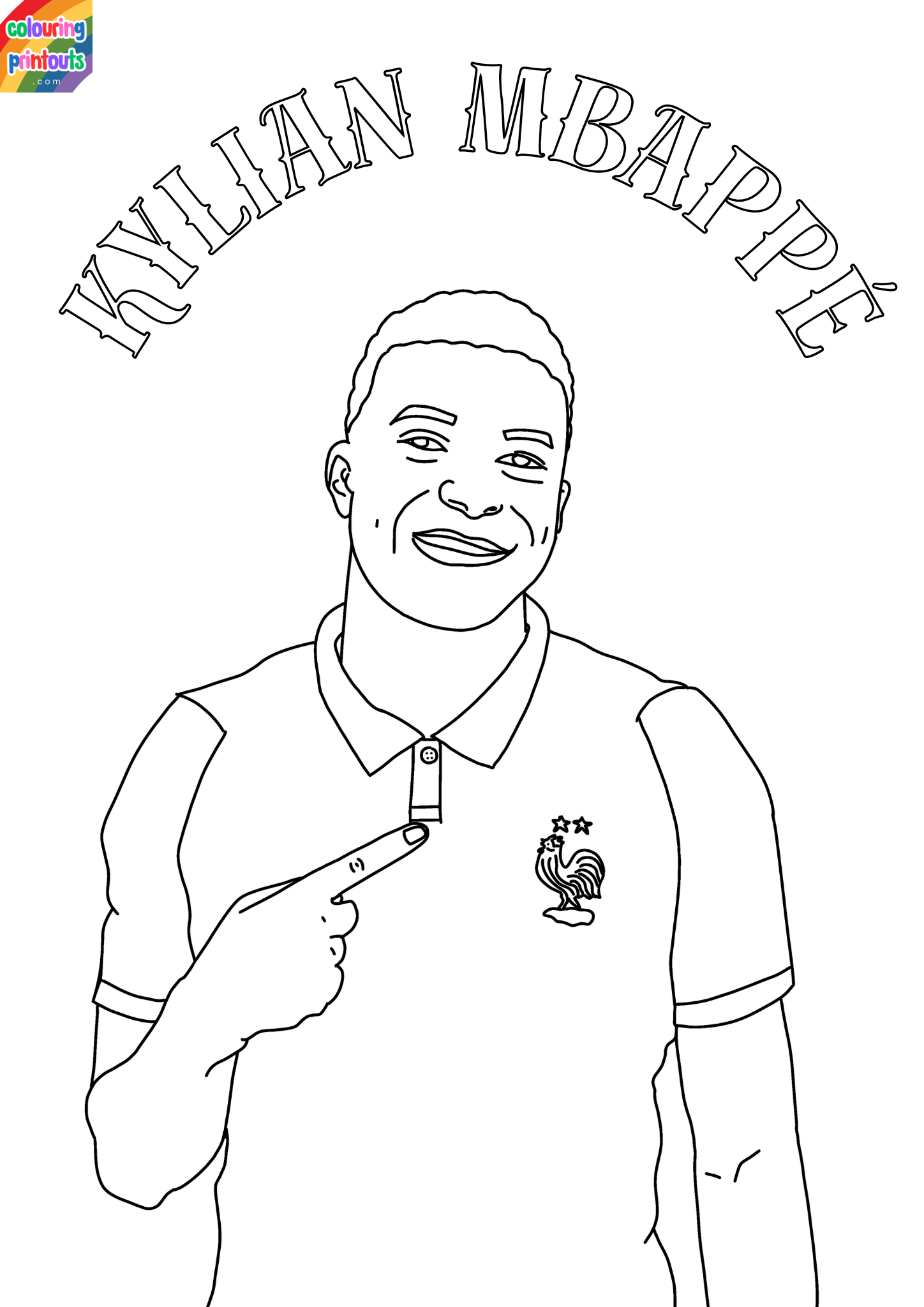Mbappe Coloring Pages