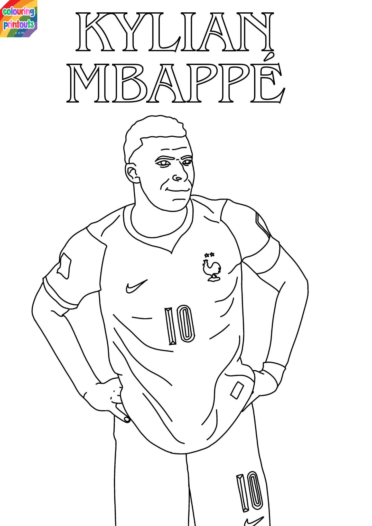 Mbappe Coloring Pages
