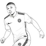 Mbappe Coloring printouts